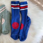 Pure Barre Sticky Grip Socks Sporty Crew Medium Photo 3