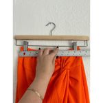 Micas Neon Orange Knot Side Slit Ribbed Knit Skirt S NWT Photo 5