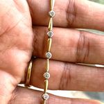 10k Gold Bezel Set Half Carat Diamond Bracelet Photo 3