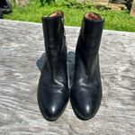 Louise et Cie  Zalia Ankle Boot Heel Zip Women's Black‎ Boot 9 Leather Short Photo 4