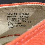 143 Girl Canvas Espadrilles Palm Tree Beach Summer Flats Size 8.5 Orange Photo 5