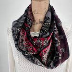 Vintage Velvet‎ Whimsigoth Red & Black Infinity Scarf Photo 2