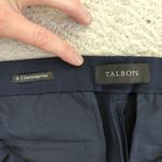 Talbots  Cambridge Pant Navy Blue Flat Front Stretch Women Size 8 Office Corpcore Photo 6