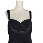 Jones Wear  Embellished Beaded Chiffon Midi Dress Pleated Bust EmpireWaist Flirty Photo 1