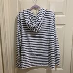 Old Navy long sleeve light weight hoodie. White with navy stripes. Size XXL. Photo 3