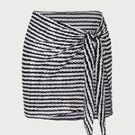 Berlook Black Geometric Textured Cover up Skirt Photo 0