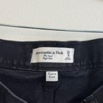 Abercrombie & Fitch  The Dad High Rise Jean Size 8 / 29 Cross Front Black Photo 2