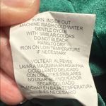 Lily Star  Green Velvet Long Sleeve, Lined, Crop Top Size Medium Photo 7