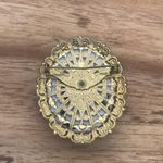 Cameo Vintage Brooch Western Germany Lady In Hat Photo 3