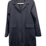 Theory Black Trench Coat Photo 0