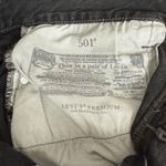 Levi's Levi’s Premium 501 High Rise Cutoff Shorts Washed Black Button Fly NWT Size 32 Photo 4