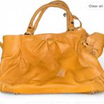 Bill Blass  Mustard Shoulder Bag with Bow Accent Photo 0
