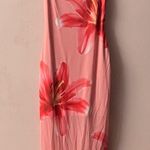 SheIn NWOT Pink Tropical Floral Bodycon Midi/Maxi Dress Size S Photo 0