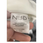 NBD REVOLVE  Skirt Womens Large White Glam Cutout Straight‎ Solid Zip Pencil Mini Photo 7