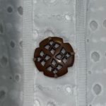 Chico's  EVIE Embellished Cotton White Everlasting Eyelet Jacket Chico SZ 2 US L Photo 4