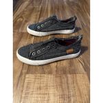 Blowfish Malibu Play Charcoal Herringbone Fabric Slip On Sneakers Size 8.5 Gray Photo 1