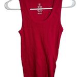 Scoop Neck Ribbed Tank Top Bright Pink XL Photo 0