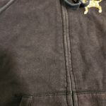 PINK - Victoria's Secret VINTAGE Victoria's Secret PINK Brown & Gold Bling Full Zip Hoodie Size XS Photo 3