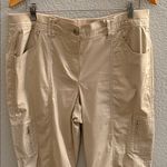Chico's  Womens Convertible Cargo Crop Beige Pants Size 2/14 Photo 1