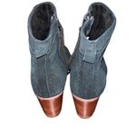 Toms  Black Perforated Leather/Suede Ankle
Bootie(Size 8.5W) Photo 8