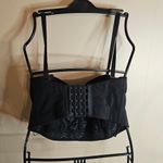 Black And Gold Studded Bustier XXL Crop Top Photo 1