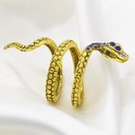 Golden Snake Wrap Ring Gold Size 6 Photo 3