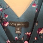 Lane Bryant Womens Blouse Size 22 Floral Sleeveless V Neck Layered Tank Top Photo 4