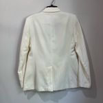 Loft  Modern Blazer Size 2 Off White Lyocell Blend Workwear Career Jacket Photo 3