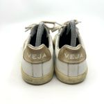VEJA Esplar White and Gold Leather Sneakers Women's 7 US Photo 5