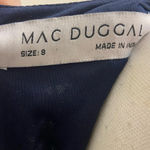 Mac Duggal  sequin formal dress high neck illusion navy formal cocktail Sz‎ 8 NWT Photo 13