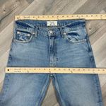 Free People We The Free Vixen Distressed Cigarette Crop Jeans Raw Hem Blue 25 Photo 12