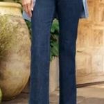 Soft Surroundings Pull On Flare Leg Denim Pant, Sz M Photo 0