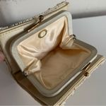 Jolles Original Gold Vintage 1950’s Floral Pearl Beaded Coin Purse Photo 13