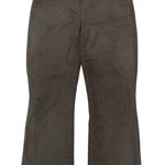 L'Agence L’AGENCE High Rise Flare Cropped Expresso Color Frayed Hem Pants Photo 0