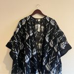 l*space NWT L* Shibori Seas Go With the Flow Cover Up Kimono One Size Midnight Blue Photo 3