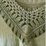 NEW Lamaolu sz S Womens Green Crochet Knit Pullover Poncho Shrug Laggenlook Boho Photo 7