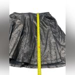 Mimi Chica  Black Cracked Faux‎ Leather Laser Fit Flare Mini Skirt Sz XS Photo 4