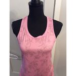 Columbia  Medium M Tank Pink Floral Exercise Work out Racer Women's Photo 4