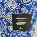 Lulus  Blue Pattern Jumpsuit Romper Sz XL NWT Wideleg Vacation‎ Coastal NWT Photo 14