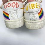 Soludos  rainbow wave sneakers‎ size 5 leather upper Photo 9