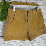 American Eagle Mustard Yellow Twill Shorts Photo 1