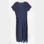 Cupshe Blue & White Polka Dot Surplice Neck Wrap Skirt Maxi Dress Size Medium Photo 1