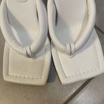 ASOS Design | white Halle padded toe thong heeled sandals size 5 Photo 2