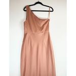 BHLDN Anthropologie  Womens Dress Brown One Shoulder Maxi Evening Bridesmaid 12 Photo 6