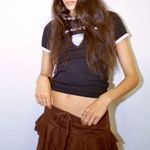 Urban Outfitters Black Cotton Baby Tee Photo 5