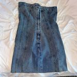 Adonis Boutique Denim Mini Dress Blue Photo 1