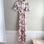 Show Me Your Mumu Rosie Posie Marianne Wrap Maxi Dress in Pink & White, Size XS Photo 12