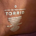 Torrid  Floral Embroidered Crop Premium Legging 0 Large Dusty Pink Photo 4