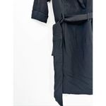 Black Halo Lucinda Faux Wrap Coat Dress in Black Size 0 Photo 3