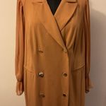 Shelby & Palmer 1. NWT Tan long sleeve double breasted blazer dress SZ 16 W Photo 1